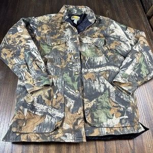Great Outdoors by Merril & Forbes Camo Button up Jacket Mens Size Medium
